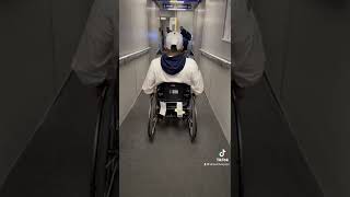 Traveling (flying) as a paraplegic | wheelchair user (t4 complete) #shorts #ACIC