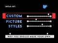 How to make a CUSTOM PICTURE STYLE & why you should for CANON DSLR jpgs, raws, & cinematic video