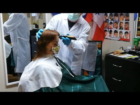 Download Sexy barbershop girl forced haircut ✂️💈