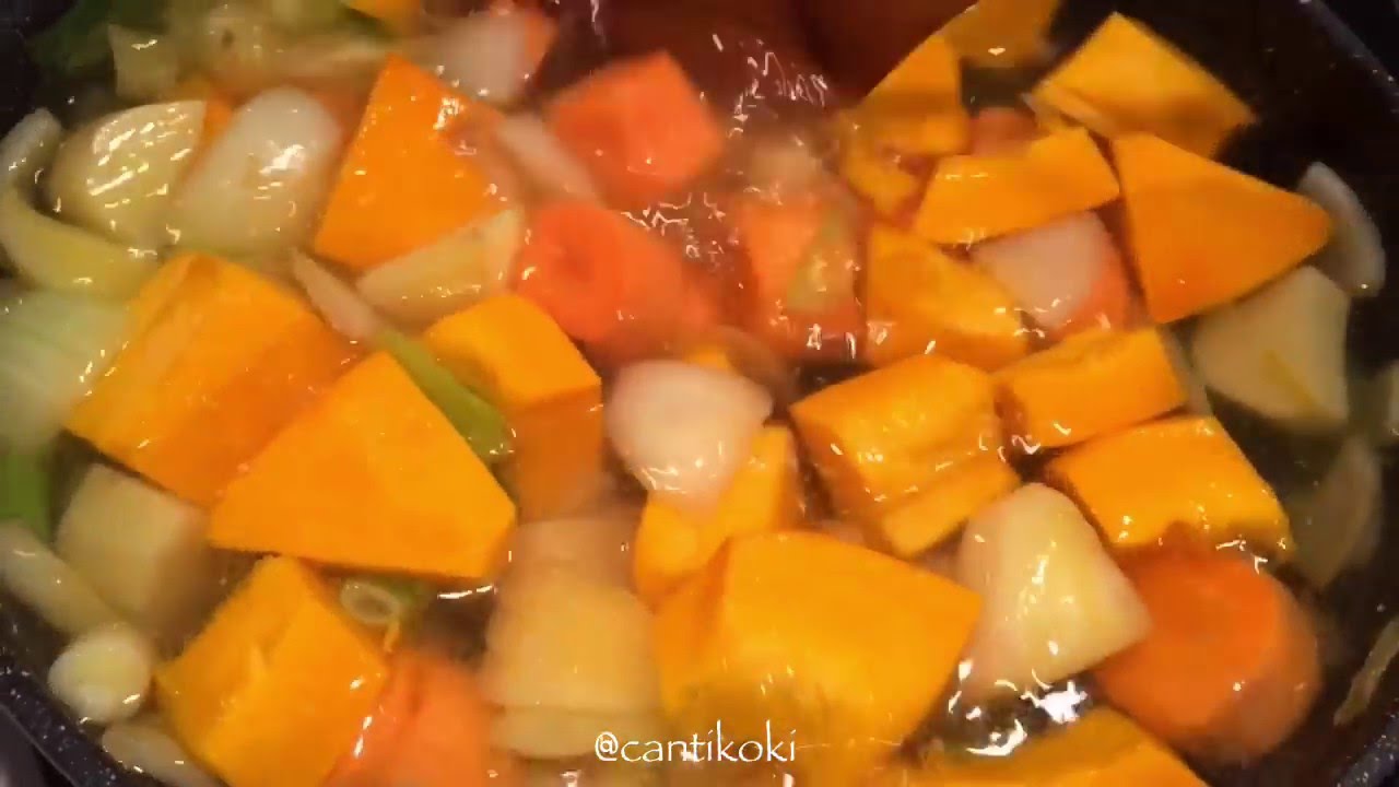 Resep dan cara membuat pumpkin soup ala cantikoki - YouTube Resep dan cara membuat pumpkin soup ala cantikoki - YouTube