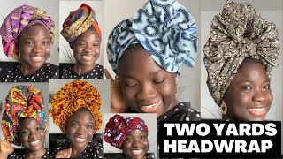 🔥DIFFERENT WAYS TO WRAP OR TIE 2 YARDS ANKARA FABRIC / Turban Styles/ Ankara styles 🔥