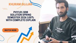 PHY101 GDB SOLUTION SPRING 2026 || PHY101 GDB SOLUTION SPRING 2026