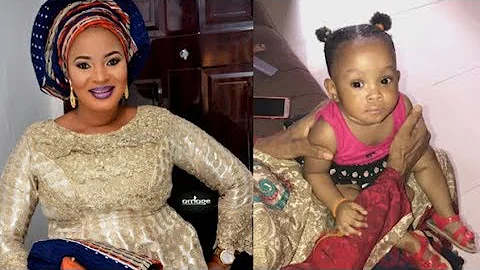 Two Daughter Left Behind By Late Actress,Moji Olaiya, As Moji's Mother Play With The Little Angel