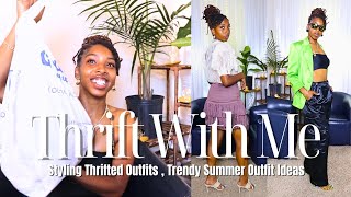 Turning Thrift Store Clothes Into Trendy Summer Outfits | Thrift With Me