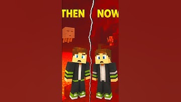 Minecraft Nether: Then vs Now 🔥 #Shorts#Minecraft