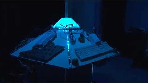 DOCTOR WHO - TARDIS CONSOLE BUILD (Blue light test.)
