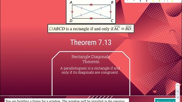 Geometry B: 7.4 - Properties of Special Parallelograms