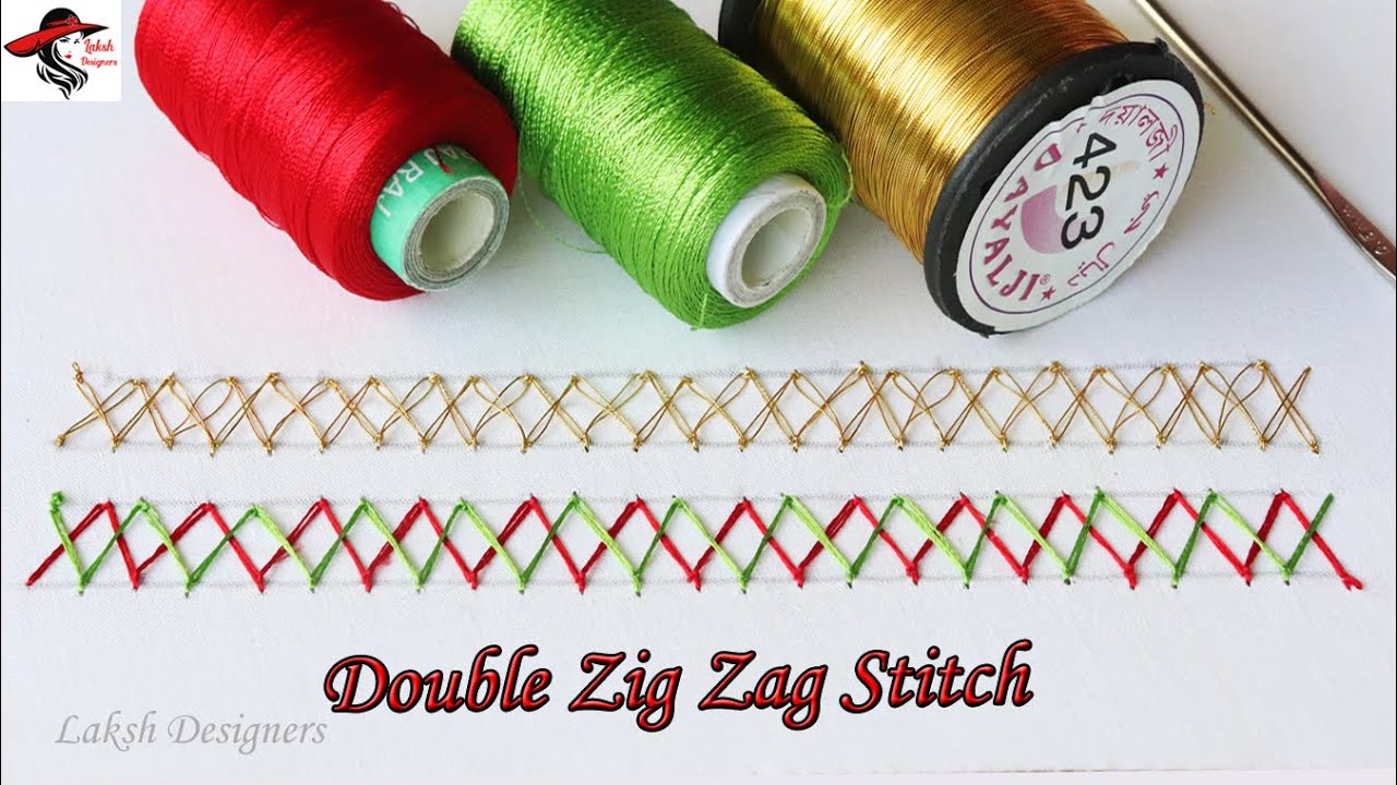 Aari double zig zag stitch for beginners aari work basic class double