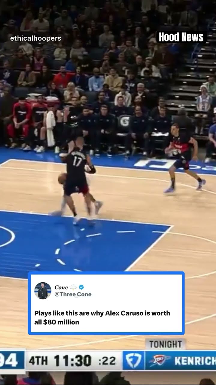 He’s a game changer #hoodnews #alexcaruso #okcthunder #basketball #nba #sports #omg #how #wow #wtf