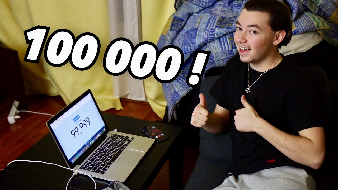 MA RÉACTION AUX 100 000 ABONNÉS !! - MERCI À TOUS DE ME SUIVRE AU QUOTIDIEN !
