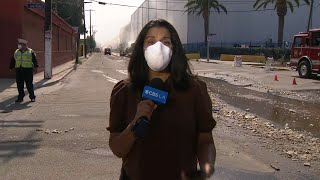 Fire crews still on scene of LA warehouse fire