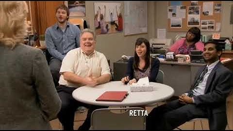 Parks and Recreation- Moment of silence interrupted by janitor