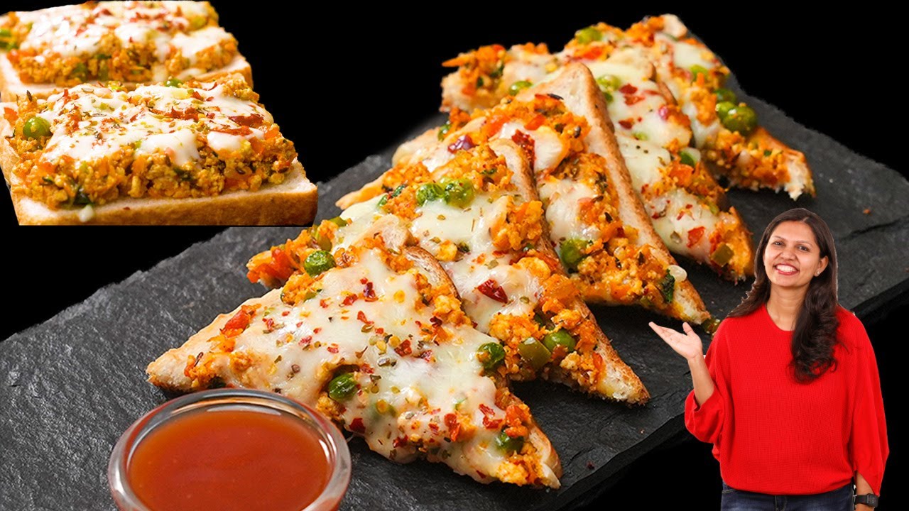 10 मिनट में ब्रेड का नाश्ता | Cheese Paneer Toast | चीज़ पनीर टोस्ट | Paneer Toast | KabitasKitchen