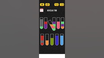 Water sort color puzzle game level 198 solution #shorts