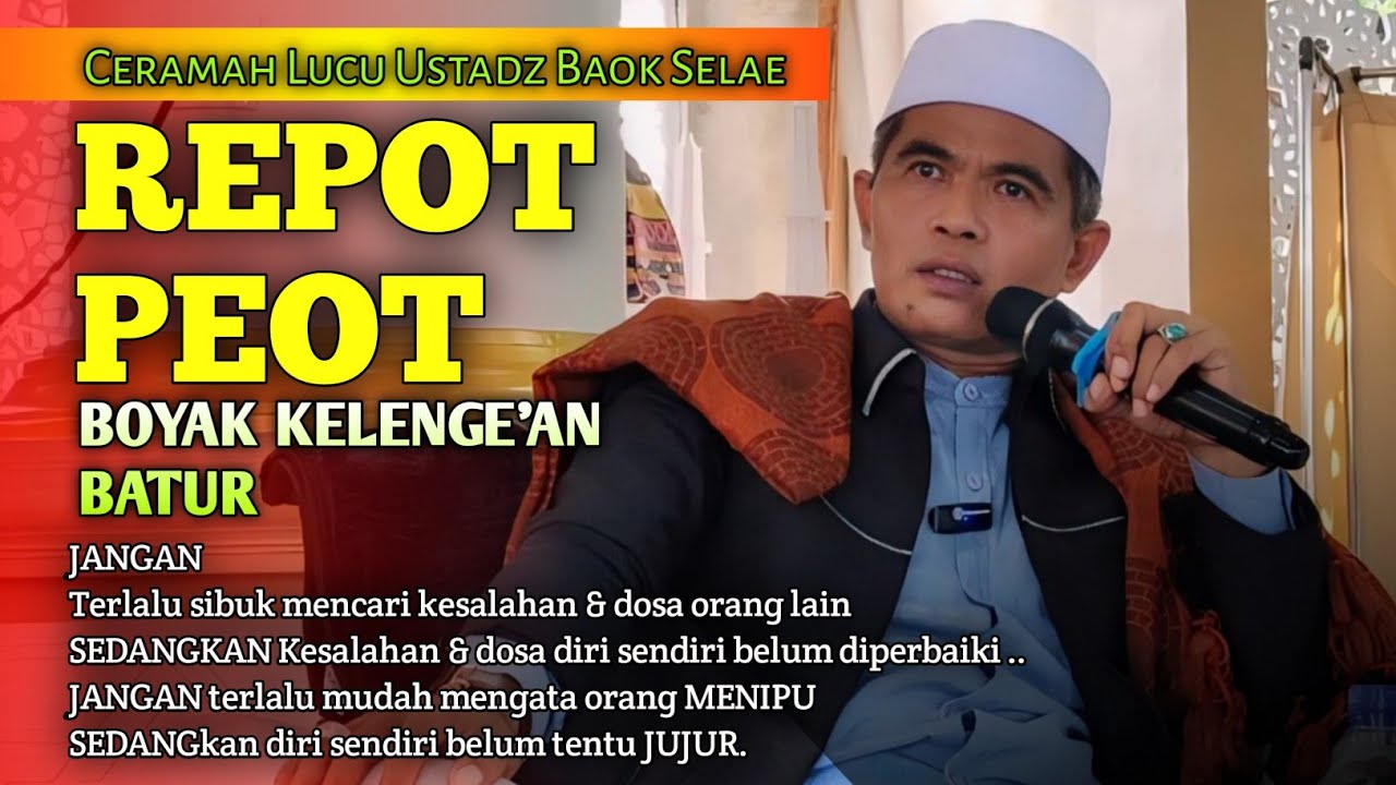 Ceramah Lucu Ust. Zulkarnaen Arifin‼️Repot Sik Kelenge'an Batur‼️Petelang Pahala Kebagusan