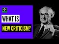 Understanding New Criticism