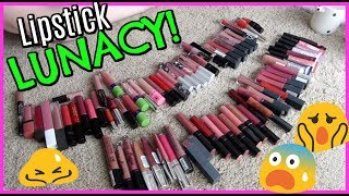 MAKEUP DECLUTTER 2018 | Liquid Lipsticks