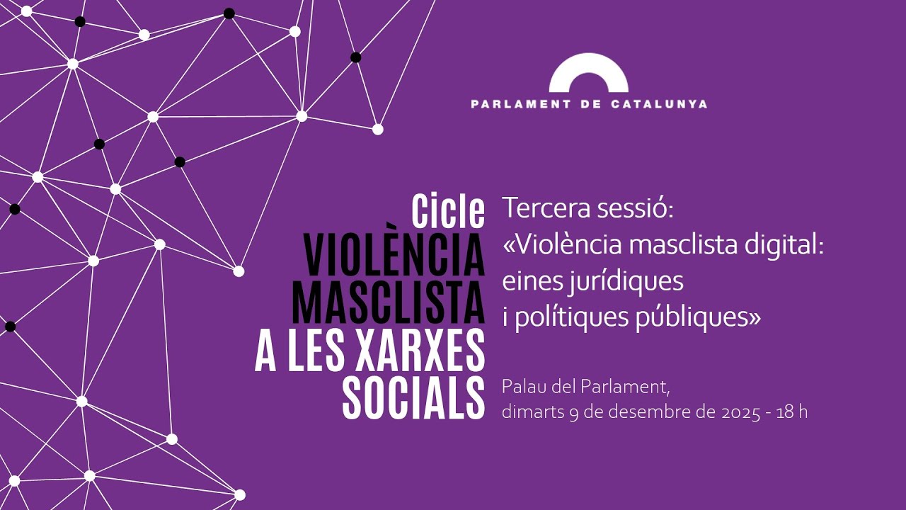 III sessió del cicle sobre violència masclista a les xarxes socials - Llengua de signes 09/12/25