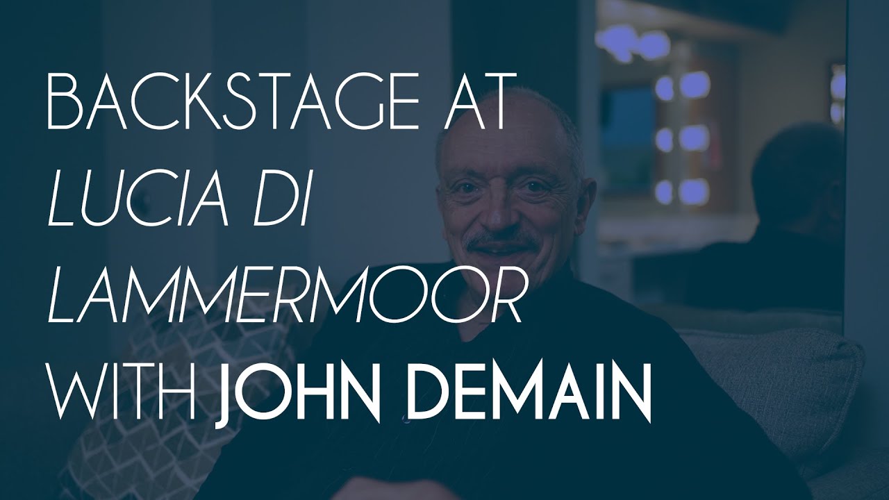 Backstage at Lucia di Lammermoor with John DeMain