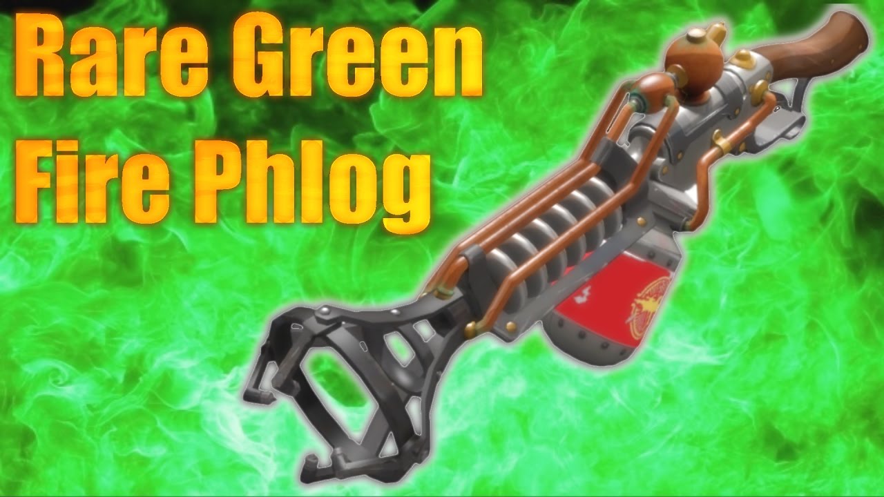 Tf2 Rare Weapons Green Fire Phlog Godlike Killstreak Youtube