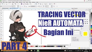 Proses Tracing Vector Nier Automata, Bagian Tangan Part 4 | TRACING DESIGN #vector screenshot 3