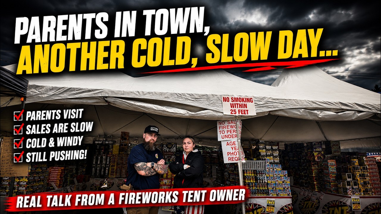 Fireworks Tent Owner 2026 | Day 6: Parents Stop By... But Sales Are Still SLOW! 🥶🎆