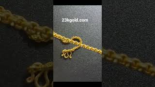 23k Thai Gold 1Baht from 23kgold.com. 3mm Diamond cut Rolo link chain. Full review on my page