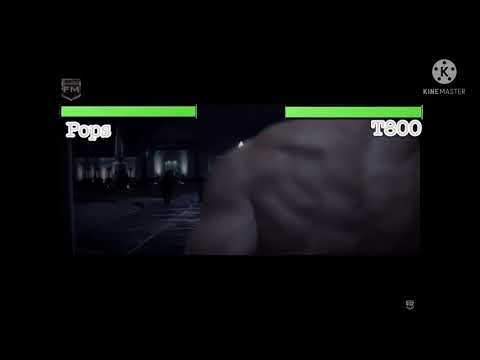 Terminator genisys pops vs t800 with health bars l kombat animations