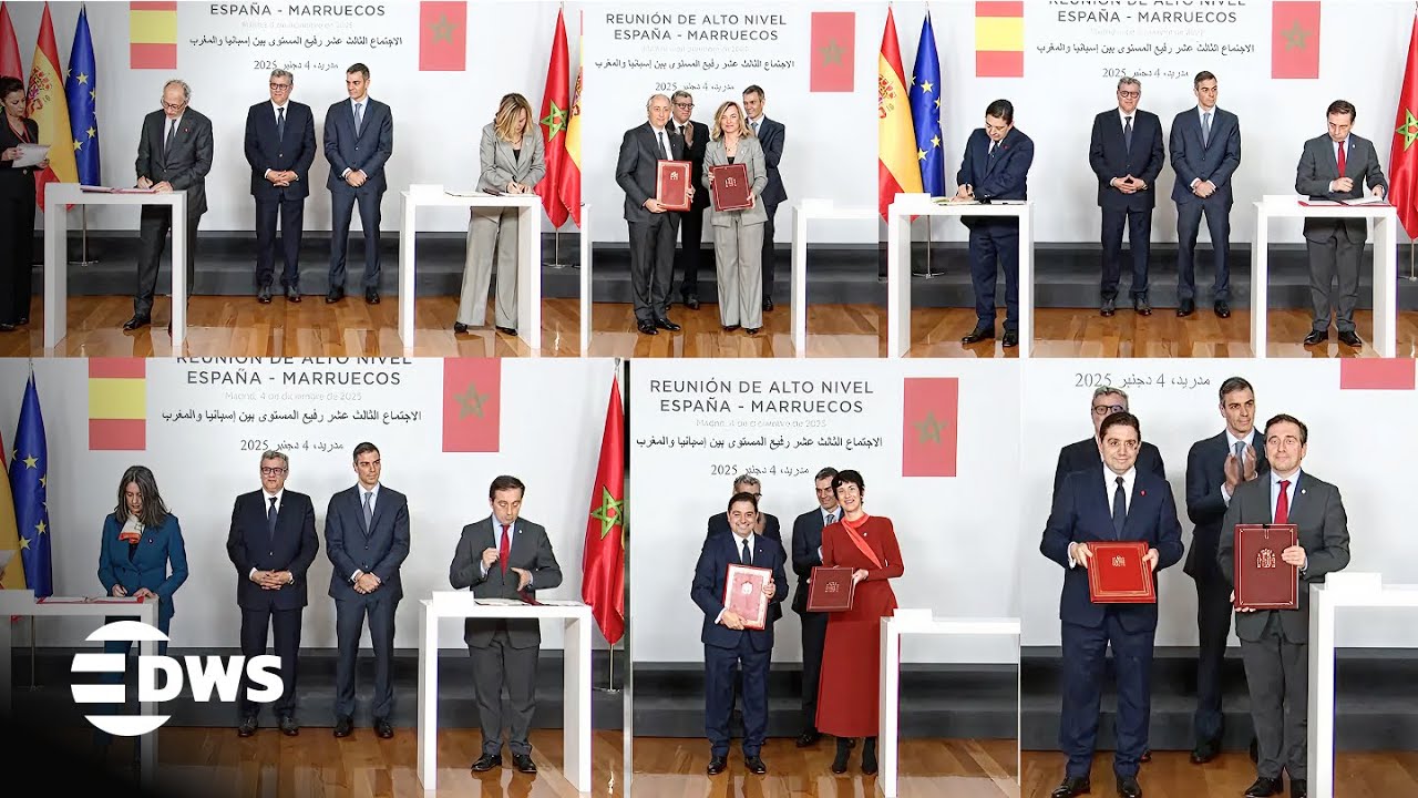 ПОЛНАЯ ЦЕРЕМОНИЯ ПОДПИСАНИЯ: премьер-министр Санчес и Азиз подписывают соглашения по Сахаре и тор...