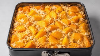 ✨ 5-Minute American Peach Cake Recipe! 🥧Hardly Anyone Knows This, Super Easy & Delicious!  screenshot 5