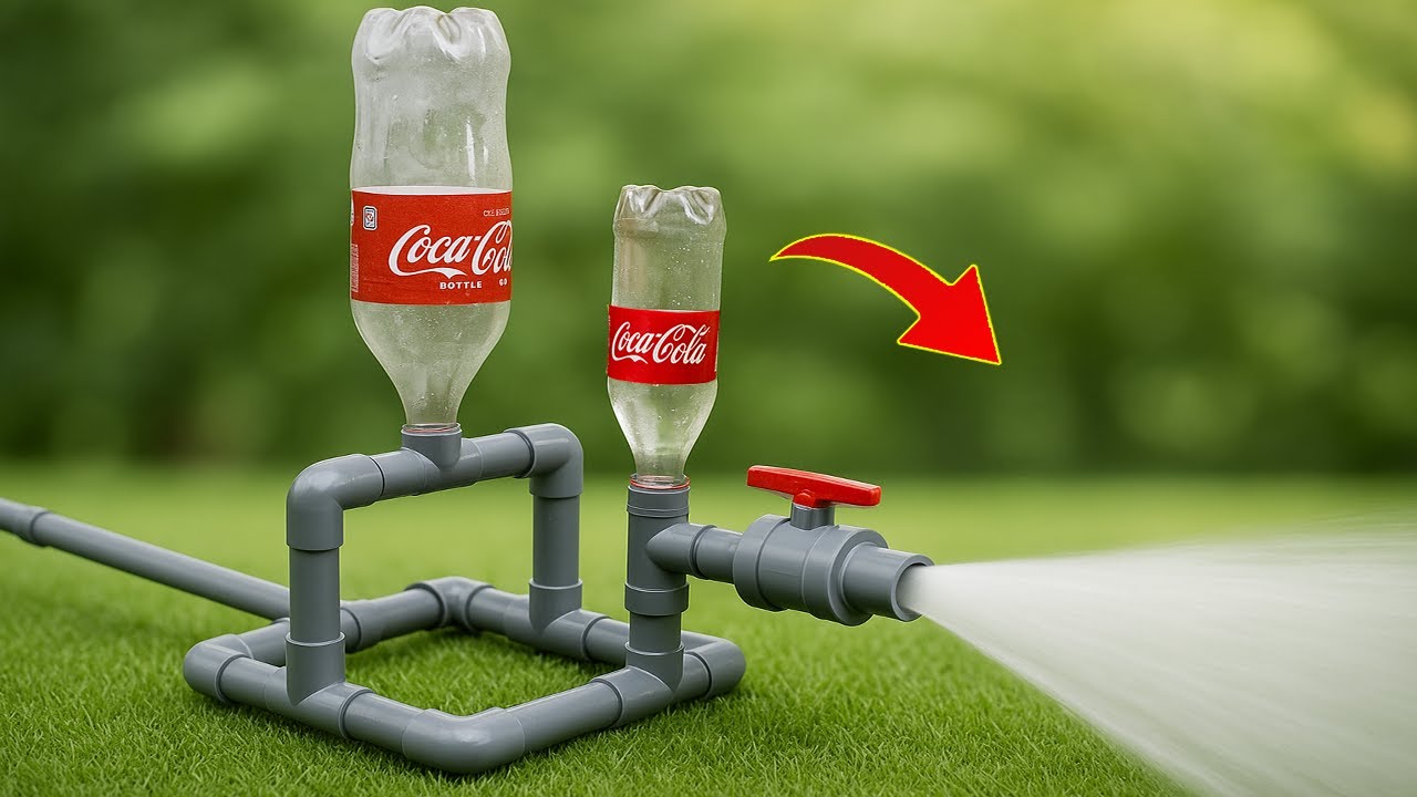 Потрясающая идея своими руками! Самодельный распылитель из бутылки и ПВХ-трубы — простой, мощный, э