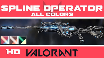 Spline Operator VALORANT Skin | ALL COLORS IN-GAME | Skins HD Showcase