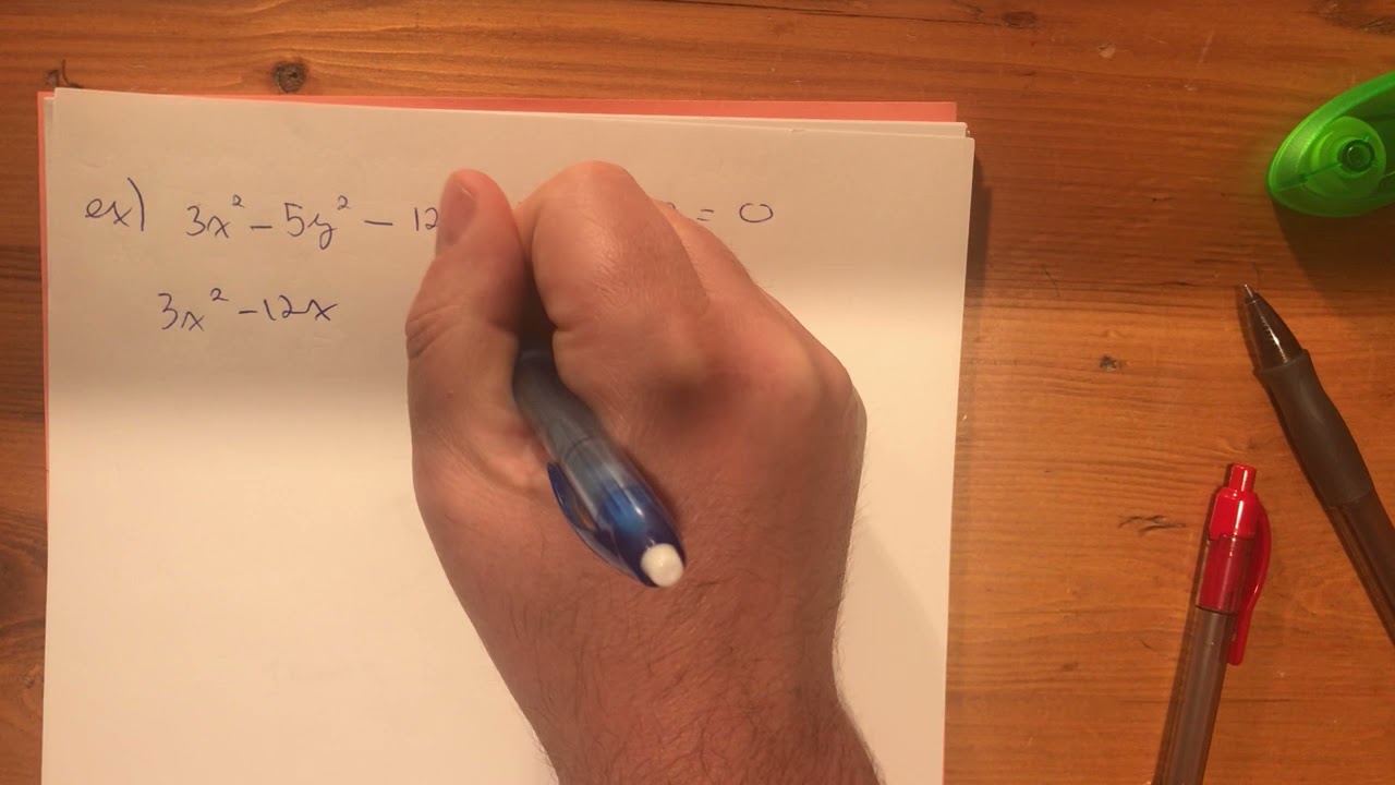 Hyperbole centrée à (h,k) forme générale