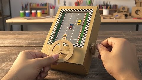 How To Make Car Racing Game from Cardboard | วิธีทำเกมแข่งรถจากลังกระดาษ