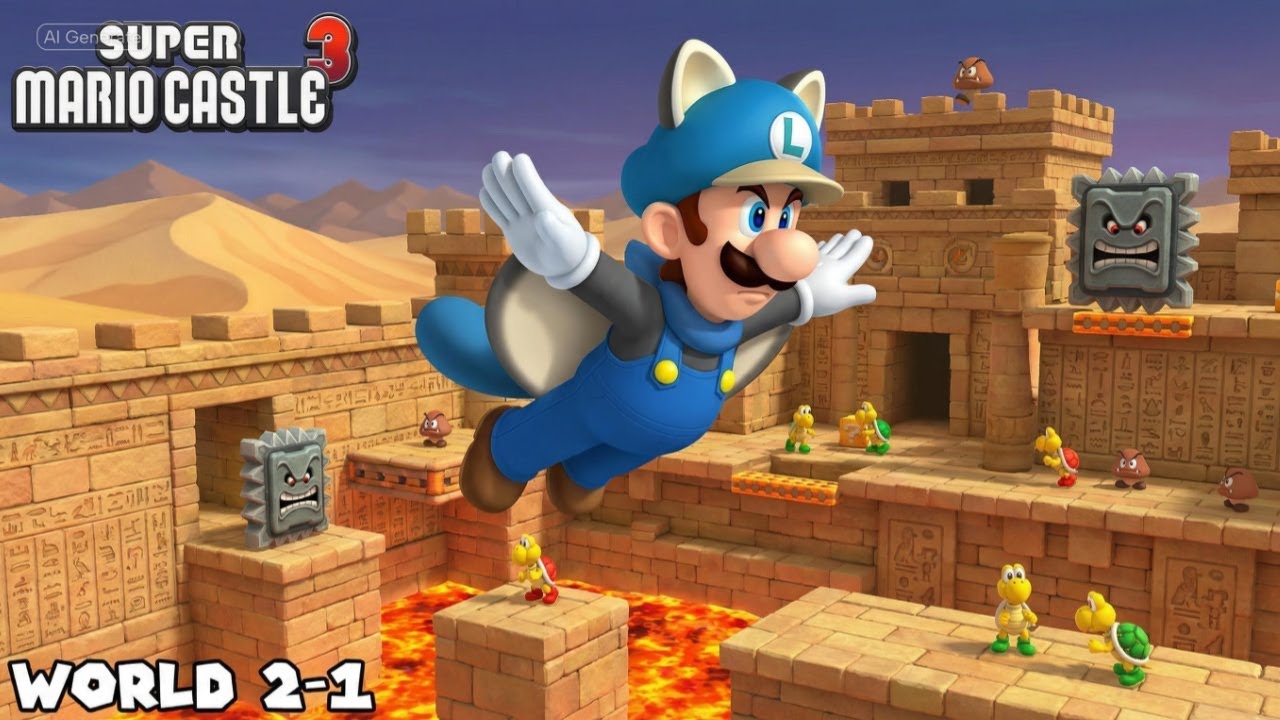 Super Mario Castle 3 World 2 Finale - All Star Coins