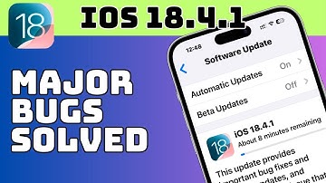 iOS 18.4.1 Most Important Update || Bugs Fixed