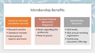 Society of American Archivists Overview Slideshow