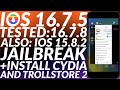 Jailbreak ios 16751677  install cydia  trollstore 2  ios 16751677 jailbreak with cydia