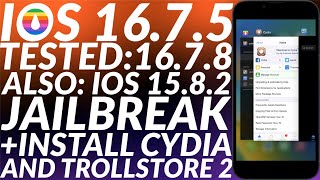 Jailbreak iOS 16.7.5/16.7.8 & Install Cydia + Trollstore 2 | iOS 16.7.5/16.7.8 Jailbreak with Cydia