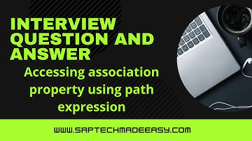Accessing association property using path expression