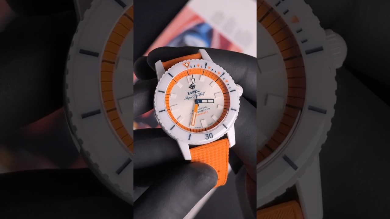 Relógio Zodiac Masculino Automatic 41mm Super Sea Wolf Ceramic