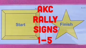 AKC Rally Novice Signs 1-5 Explained and Demoed