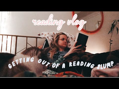 getting out of a reading slump & setting up my new tbr cart | *spoiler free* reading vlog