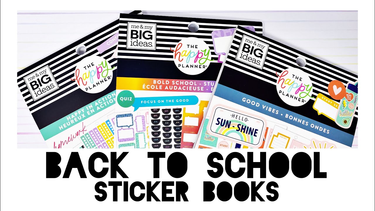 Back to School Sticker Books! // The Happy Planner®