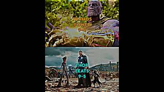 Thanos (Prime) Vs Thor (Infinity War) #mcu #shorts #thor #thanos #fyp #marvel #dc #viral