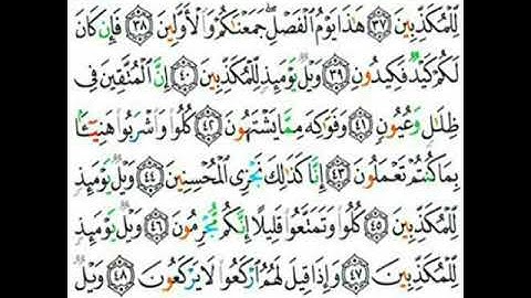 077 سورة المرسلات من الاية 35 إلى 50