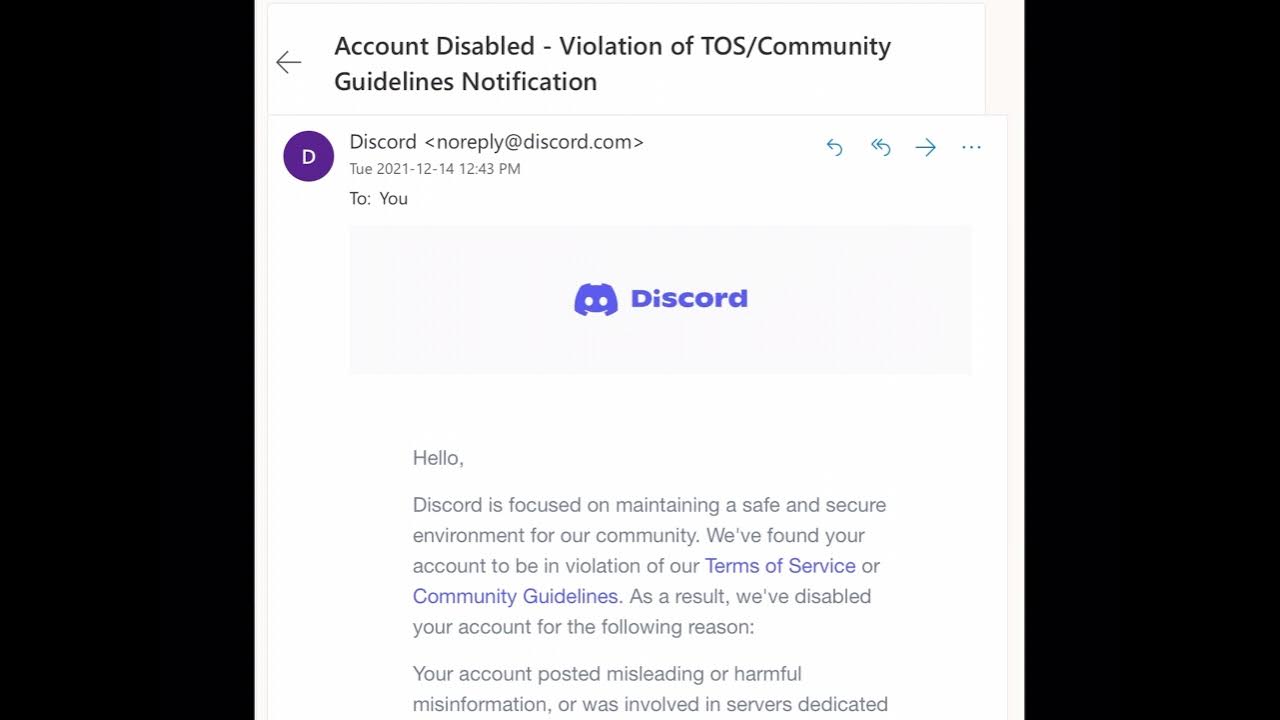 Discord Terminated YouTube