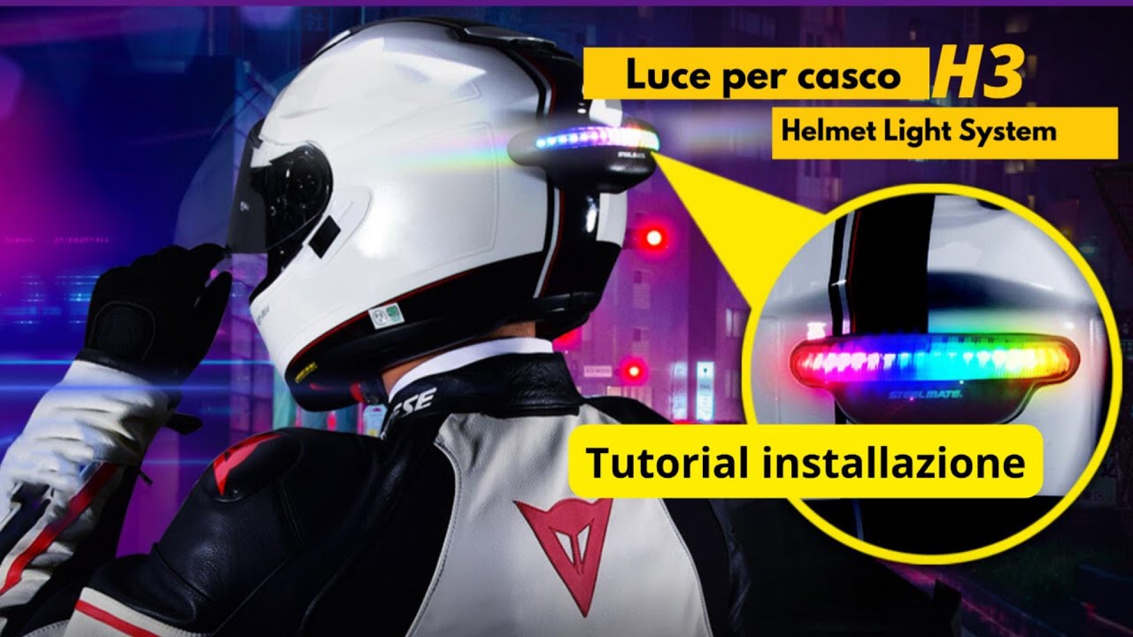 Luce LED Per Casco Moto - Strisce Luminose EL Per Sicurezza E Stile, 3 Modalità (Verde) Senza Batterie - 2