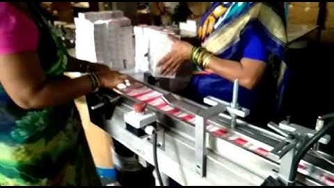 Automatic Soap Carton Collating and Over Wrapping Machine