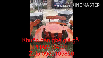 Khuôn bàn ghế giả gỗ